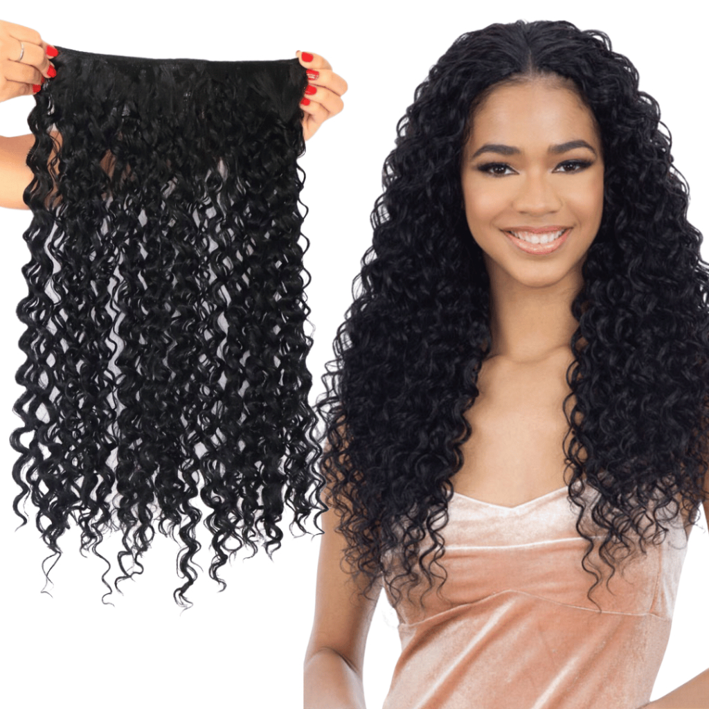 Cabelo Humano Cacheado Extensão Em Fibra Orgânica Weng  Com Aplique Tic Tac Para Volume - Afro