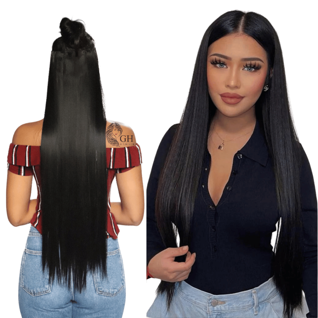 Aplique Cabelo Tic Tac  Liso Ondulado Idêntico Ao Humano Longo Com Volume - Importado em Oferta na Shopee