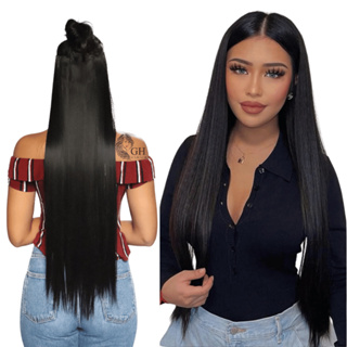 Aplique Cabelo Tic Tac  Liso Ondulado Idêntico Ao Humano Longo Com Volume - Importado em Oferta na Shopee