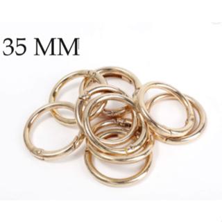 Kit 10 Argola Articulada Mosquetão 35mm /bolsa / chaveiro/ coleira/ artesanato em geral em Oferta na Shopee