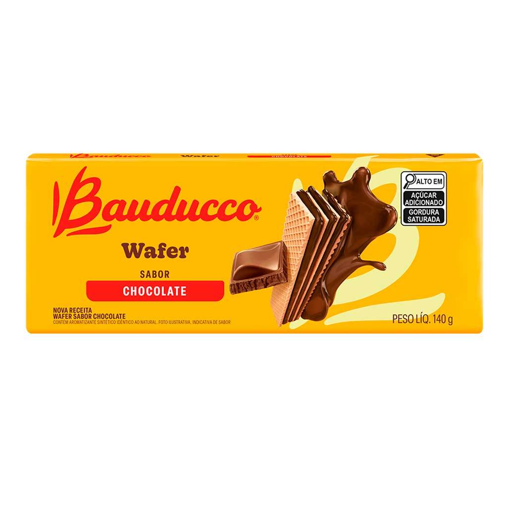 Biscoito Wafer Chocolate 140g - Bauducco