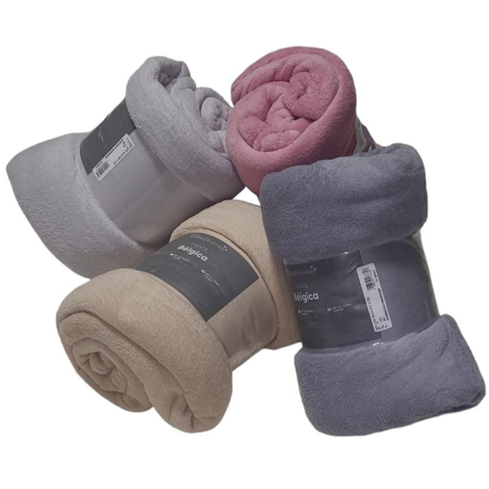 Cobertor Manta Fleece Soft QUEEN 2.40m x 2.20m Microfibra Bélgica