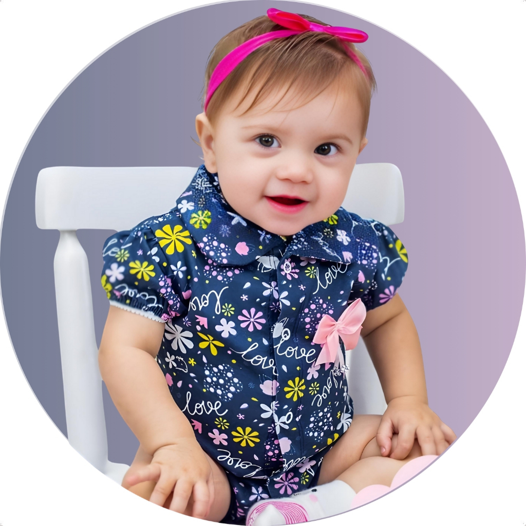 Roupa infantil Menina Bebê Roupa de bebê menina Body 100% Algodão Roupas de bebê com laço