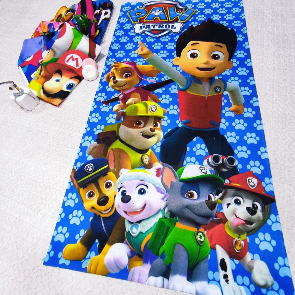 Toalha de Banho e Praia Estampadas Variadas Meninos e Meninas em Oferta na Shopee