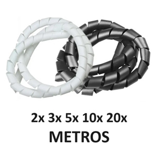 Organizador de Fios Espiral Spiraduto 12.4 mm 1/2 Polegada 1, 3, 5, 10, 20 Metros em Oferta na Shopee