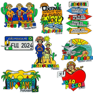 Imãs de Geladeira Emborrachados - Paraíba (João Pessoa e Praia do Jacaré) em Oferta na Shopee