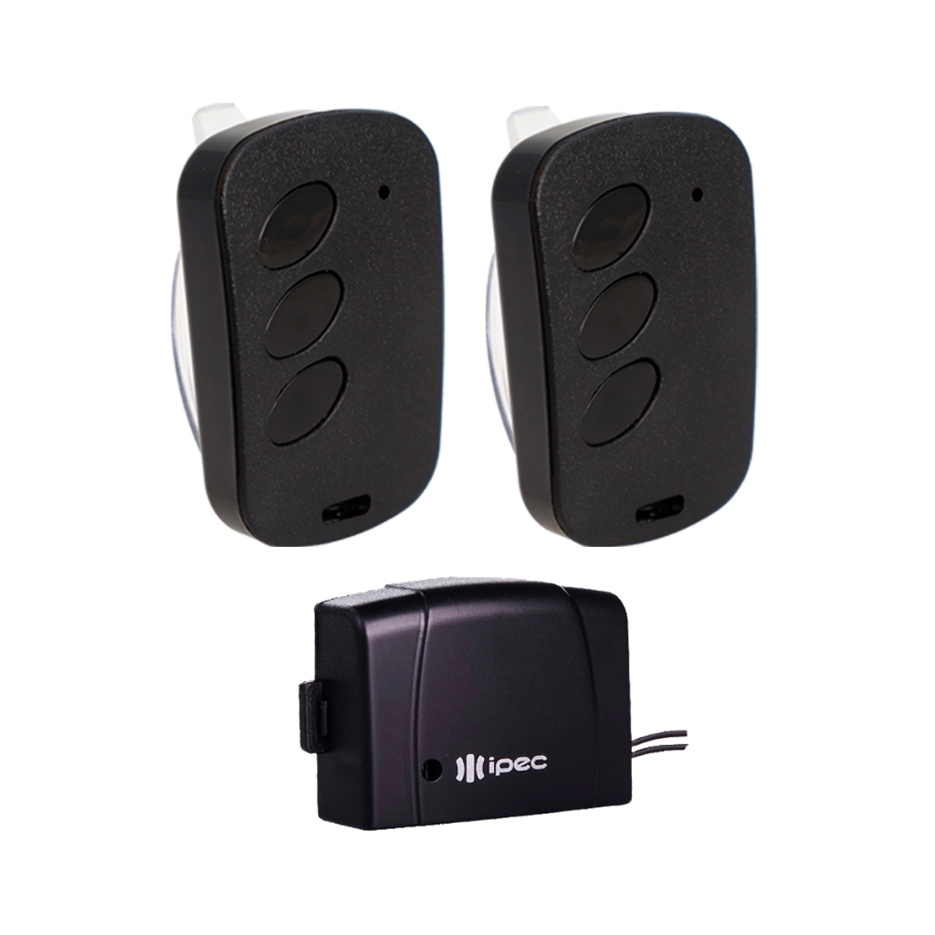 Kit 2 Controle Portão Eletrônico Tx Deco + 1 Tx Car Mini Ipec 433,92 Mhz IPEC RCG Garen SEG Unisystem Acton
