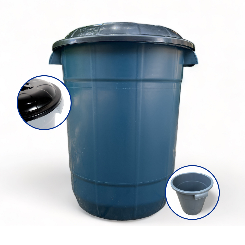 Lixeira Grande Com Tampa Cesto De Lixo Organizadora Para Areas Externas e Internas  De 95L 64L  28L em Oferta na Shopee