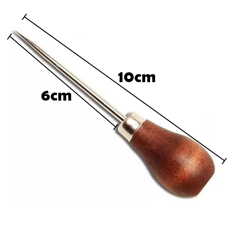 Furador Agulhão Manual para Cartonagem, Patchwork, Tecido, Encadernação - 1 unidade