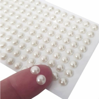 Cartela de Meia Pérola ABS Auto Adesiva Para Artesanato Vários Tamanhos em Oferta na Shopee