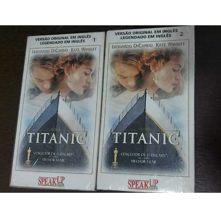 vhs titanic ingles 2000 2 fitas