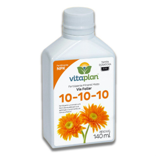 Fertilizante Adubo Misto NPK 10-10-10 Liquido 140 ML (Fosforo, Nitrogenio e Potassio) - Vitaplan em Oferta na Shopee