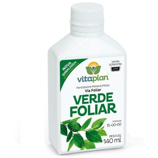 Fertilizante Verde Foliar Vitaplan 140ml - Nutriplan em Oferta na Shopee