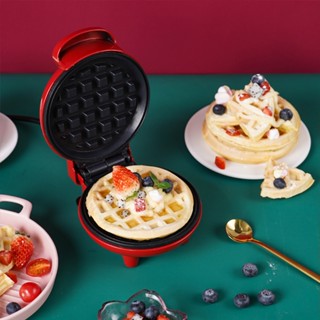 Mini Máquina de Waffles Elétrica Portátil Casa Cozinha Fazer Waffle Panquecas Automático 1...