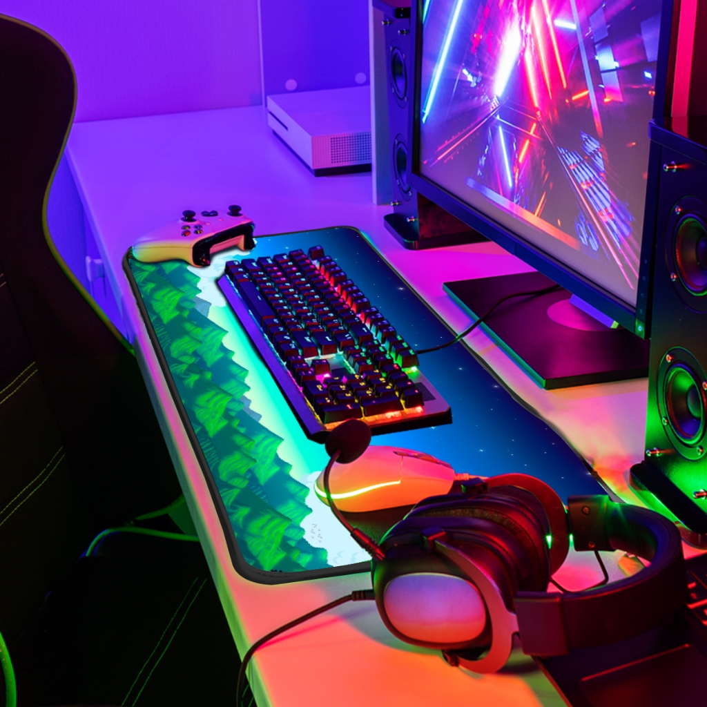 Mouse Pad Gamer Premium Extra Grande 90x40cm Borda Costurada Diversas Estampas RPG Arcade Games