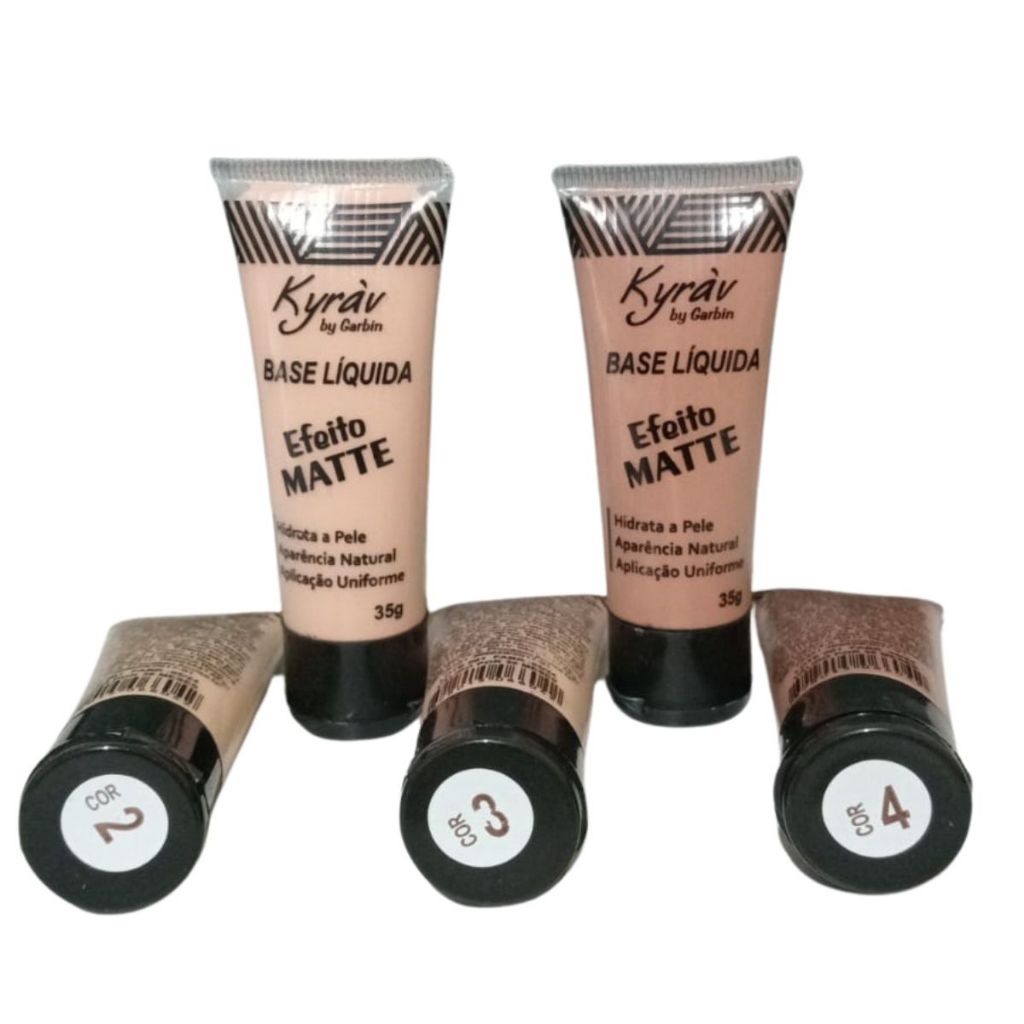 kyrav Base Líquida Kit C/5 cores Mistas 763 em Oferta na Shopee
