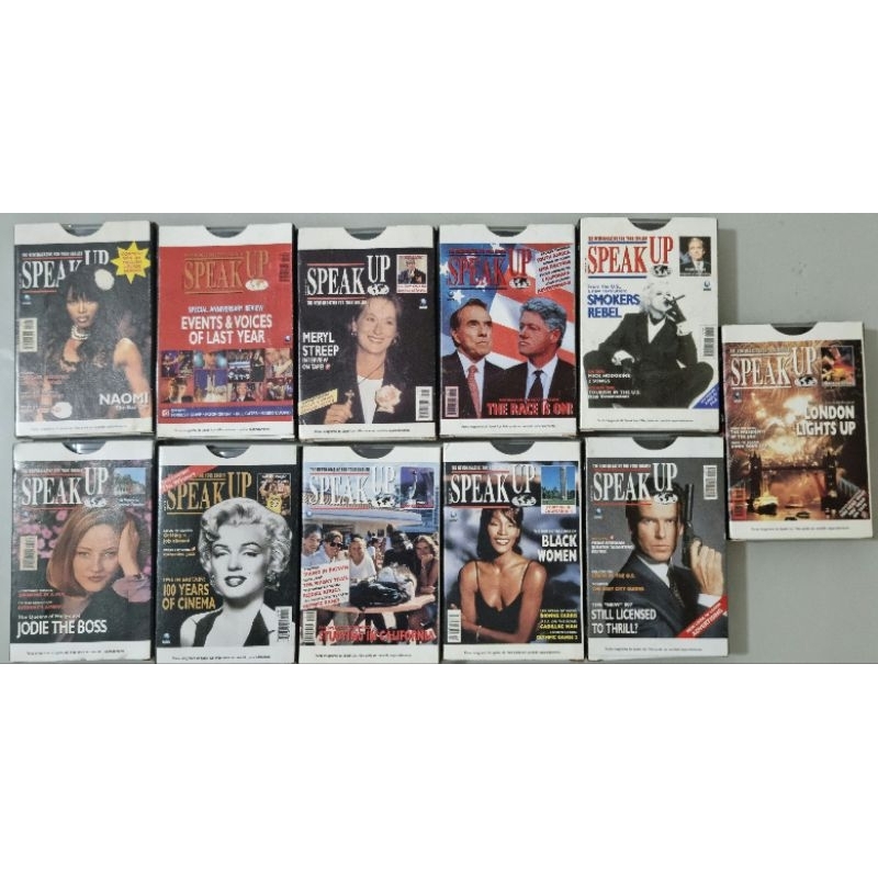 Fitas Speak UP coleção anos 90 com onze fitas Ano 9 Item Colecionador