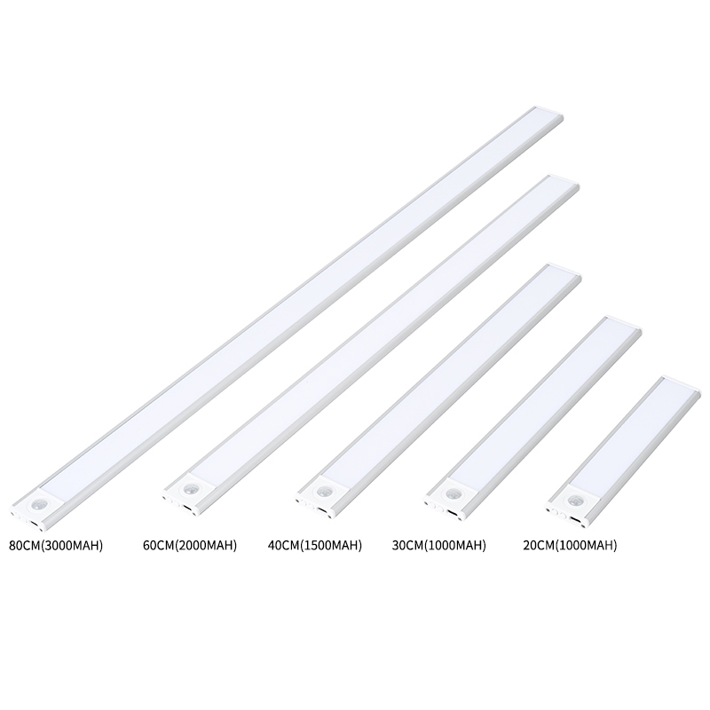 Luz de Armário Inteligente: Toque/Sensor, 3 Cores+Brilho Ajustável, Lateral sem Sombras, 3 Modos Detecção (Dia/Noite/24h