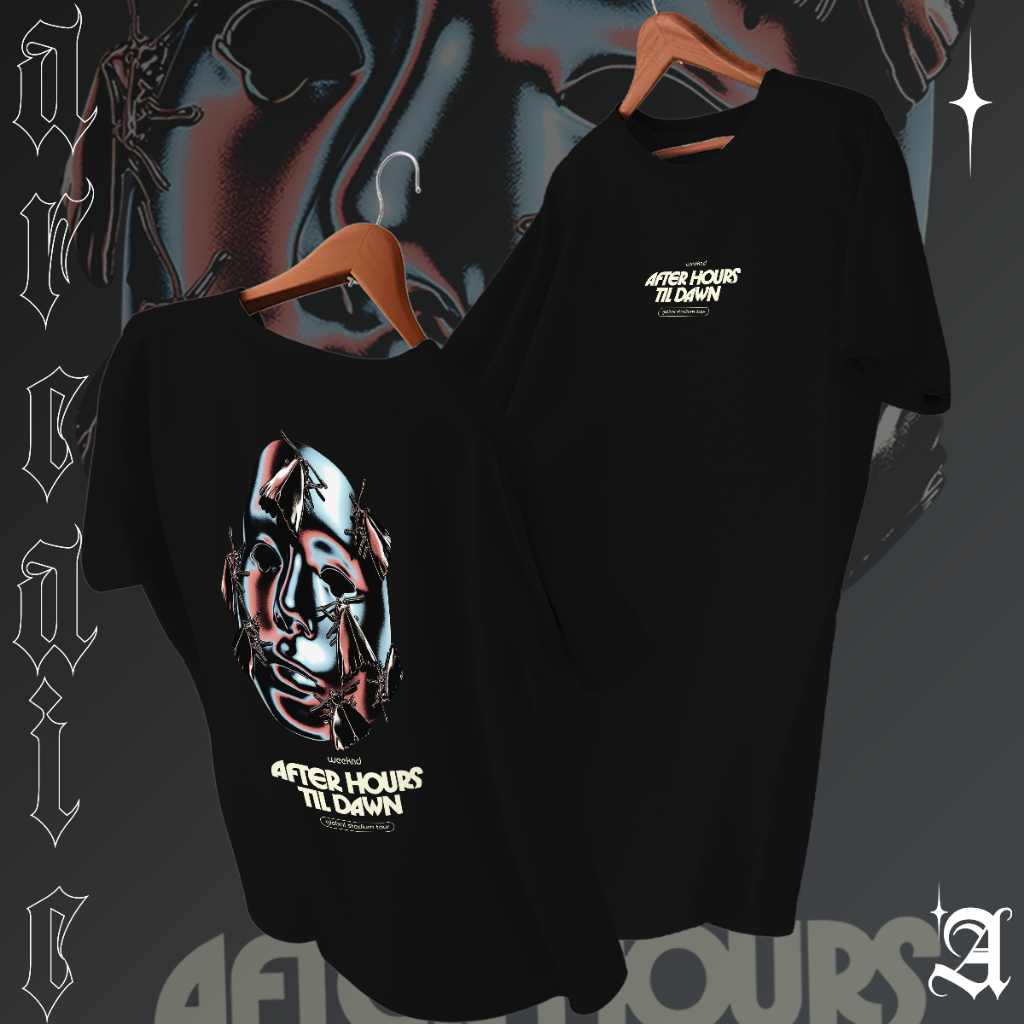 Camiseta Basica Algodao After Hours Til Dawn The Weeknd Graphic World Tour Unissex em Oferta na Shopee