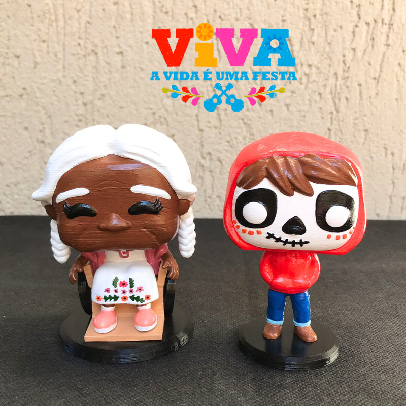 Boneco Colecionavel A vida é uma festa Miguel Coco Mama Coco Figura Decorativa Action Figure Colecionaveis Impressao 3D
