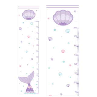 Adesivo de Parede Infantil Regua de Crescimento Fundo do Mar Sereia em Oferta na Shopee