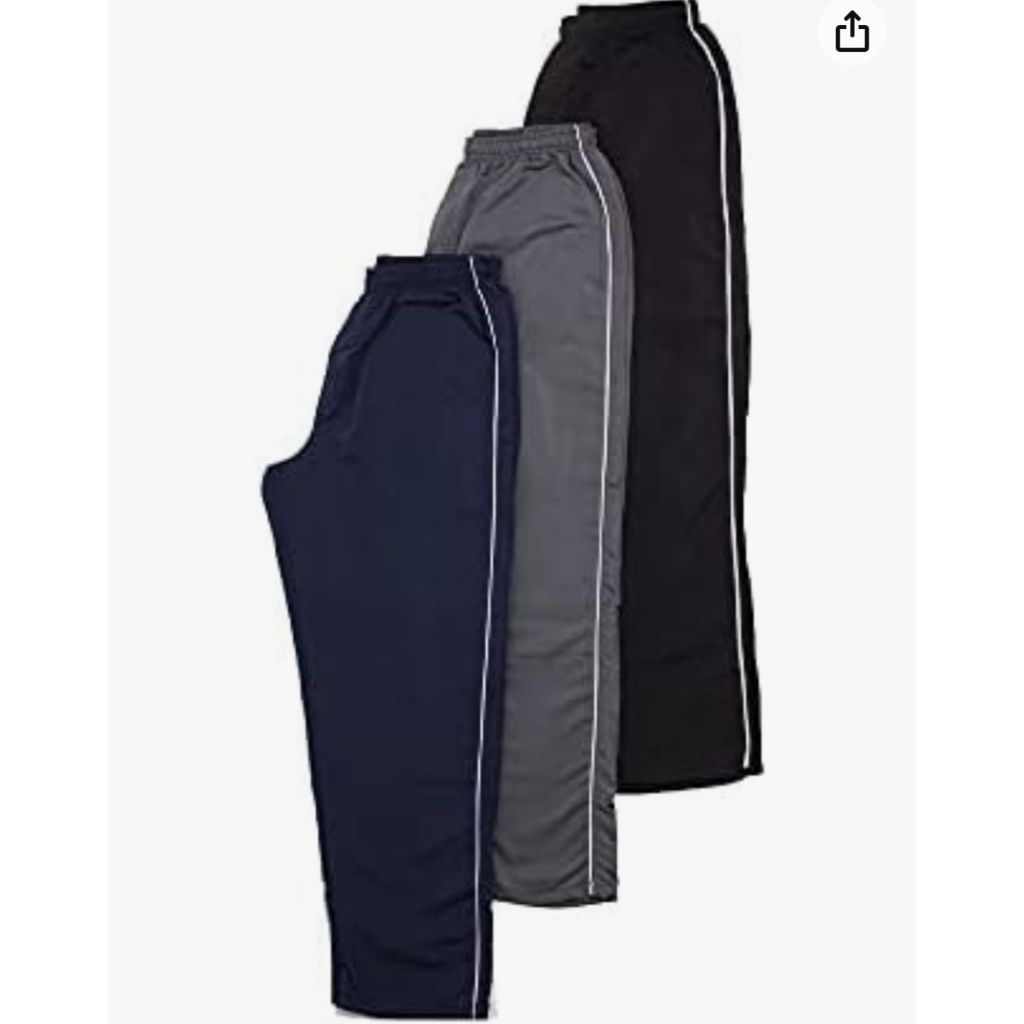 KIT 3 Calca Tactel Infantil Juvenil Com Listras e Bolso Traseiro em Oferta na Shopee