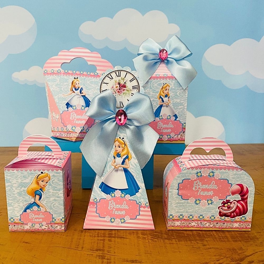 Kit Festa ALICE NO PAIS DAS MARAVILHAS Personalizados | Lembrancinhas | Festa infantil | Aniversário