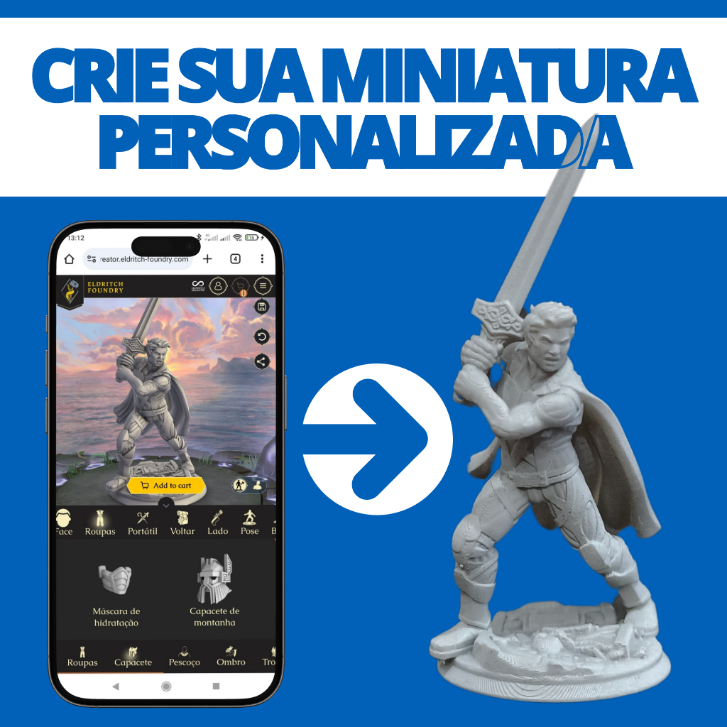 Miniatura Personalizada Eldritch Foundry Rpg Compatível D&D Dnd Dungeon Dragons em Oferta na Shopee