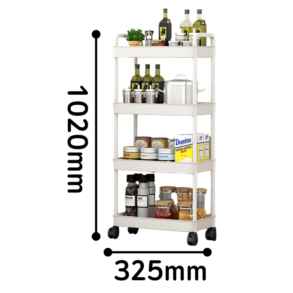 Estante Prateleira Modular Multiuso 4 Andares com 4 Ganchos Laterais JCSL-055