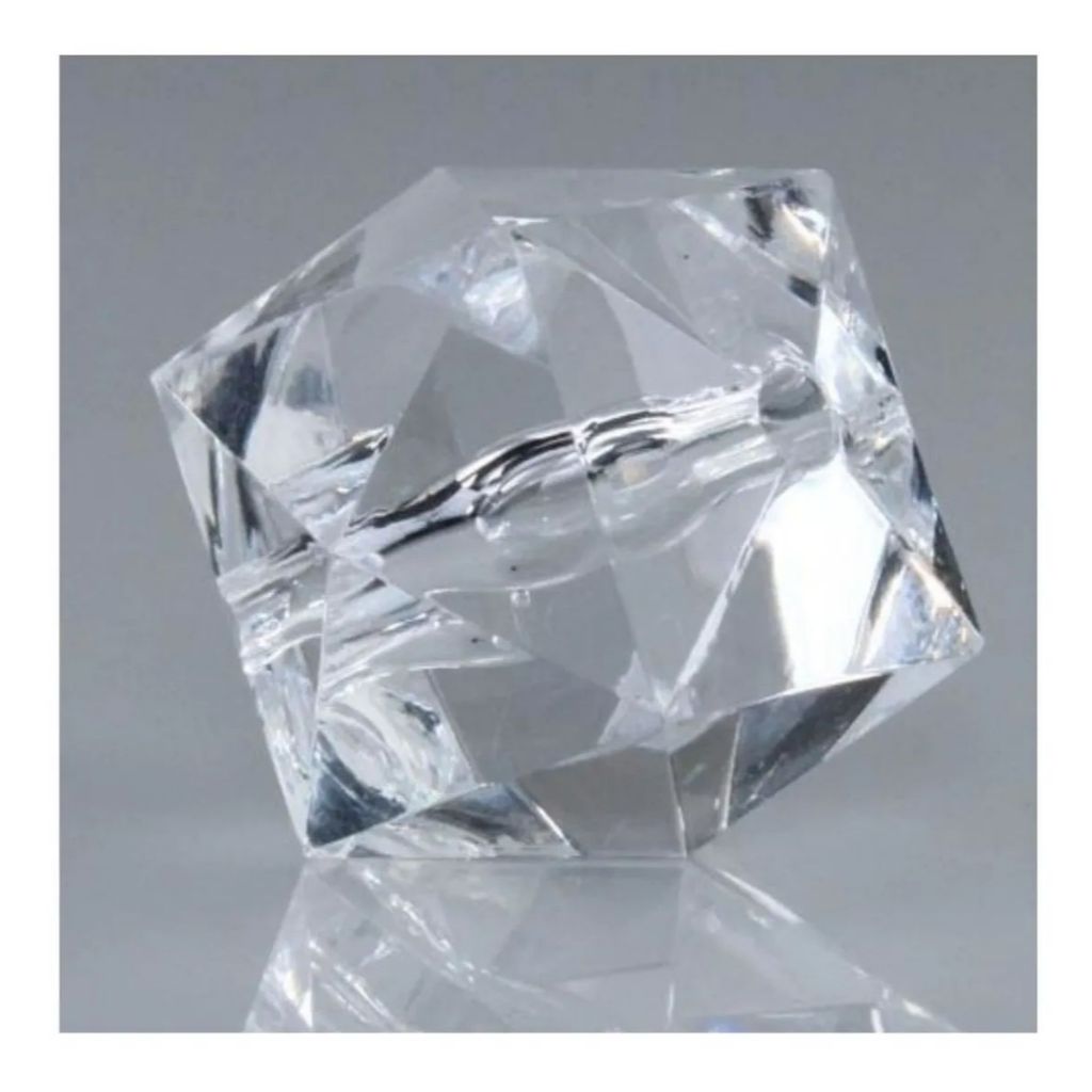 Pedraria cristal cubo quadrado dadinho acrilico 8mm 4 kilo (8 pacotes) Cor Variadas artesanato