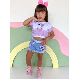 Shorts Jeans Feminino Infantil em Oferta na Shopee