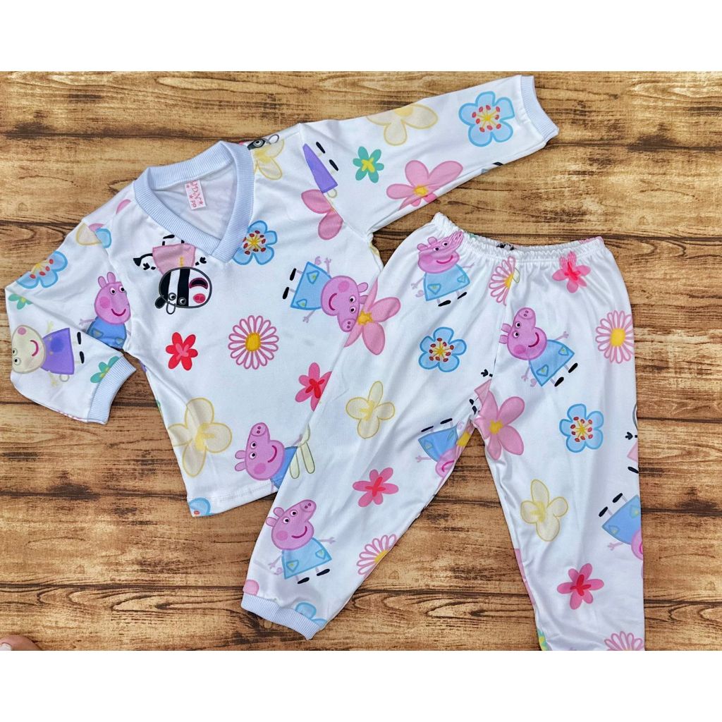 Pijama Temático Infantil Manga Longa Menina. em Oferta na Shopee