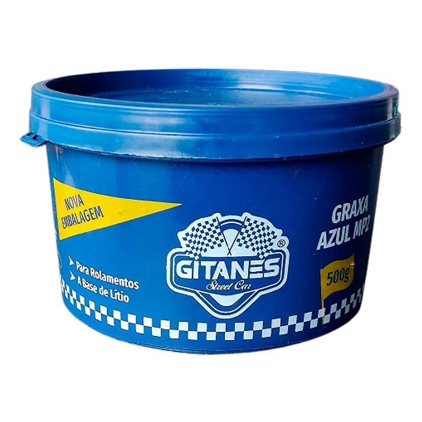 Graxa Lítio Azul Lubrifica Rolamento Alta Temperatura 500g Gitanes
