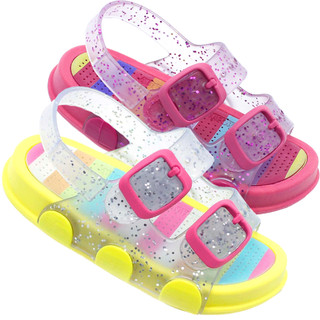 Sandália Papete Infantil Plugt Menina Confortável Calce Fácil Play Glitter em Oferta na Shopee