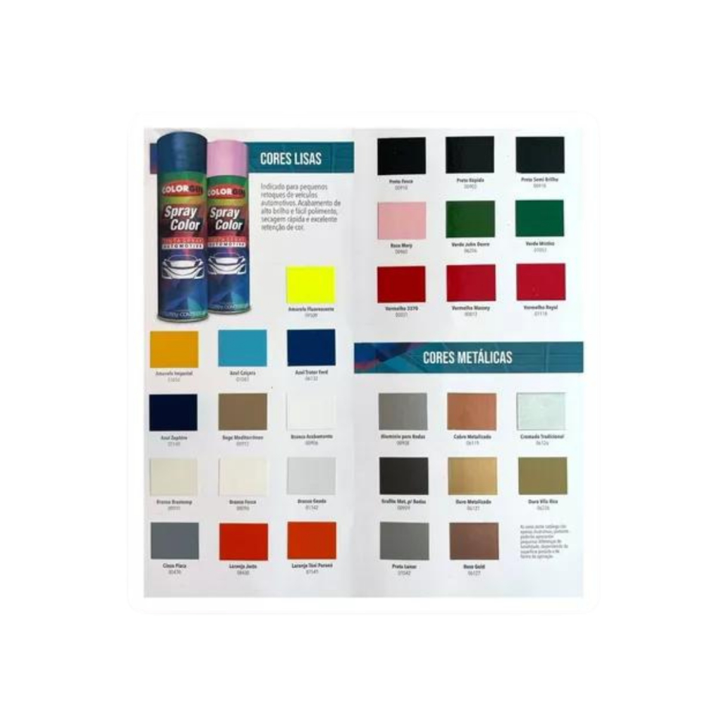 Tinta Spray Automotivo 300ml Prata Lunar - Colorgin — imagem 2 de 2