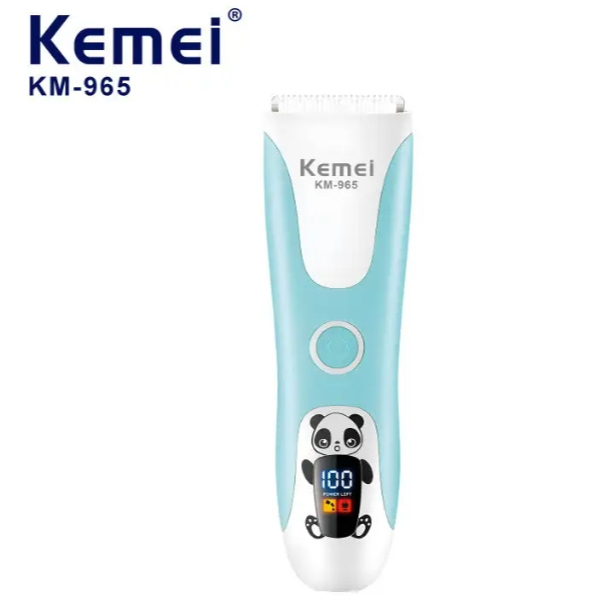 Kemei para bebês km-965 cerâmica Máquina de cortar cabelo elétrica USB para bebês em Oferta na Shopee