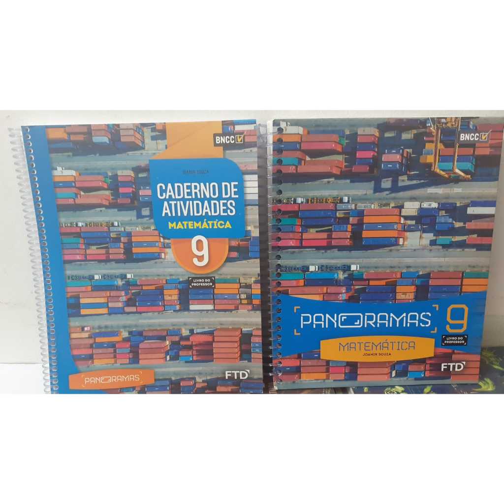 LIVROS- PANORAMAS MATEMÁTICA 9 ANO-2019- 2 VOLUMES LIVRO+CADERNO ATIVIDADES-PROFESSOR-RARO