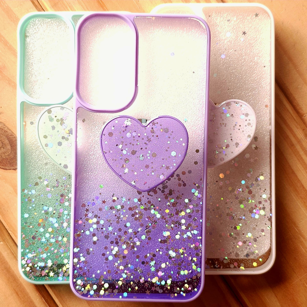 Capa Capinha case anti impacto para Samsung Galaxy A14 - Capinha com glitter e Pop Socket para Samsung Galaxy A14