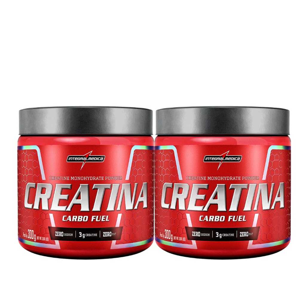 Kit 2x Creatina Monohidratada Carbo Fuel 300g Integralmedica