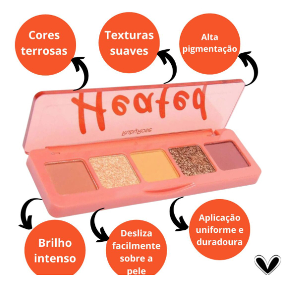 Paleta de Sombras Heated HB F534 - Ruby Rose