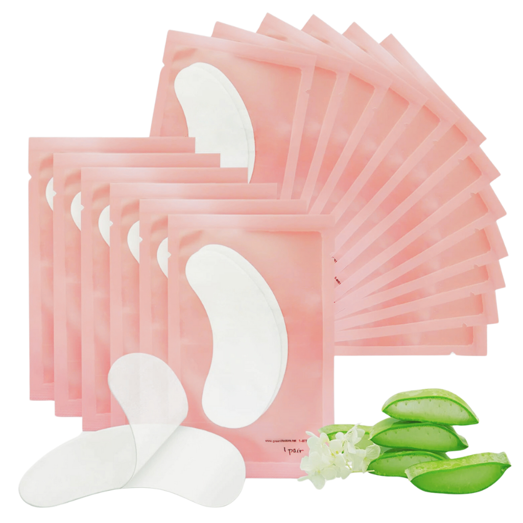 200 Unidades Pad Gel (100 Pares) Protetor de Pálpebras Alongamento Cílios Extensão Patch P...
