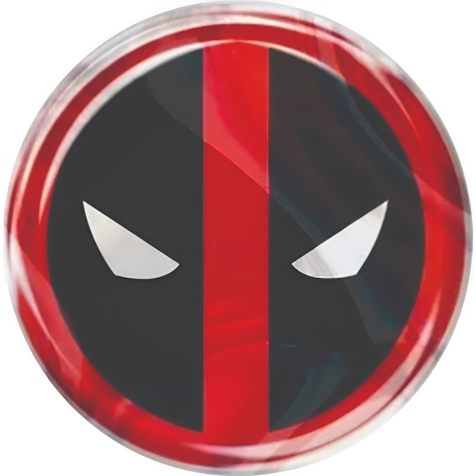 Adesivo 3D Resinado Alto Relevo Mercenário Vermelho HQ