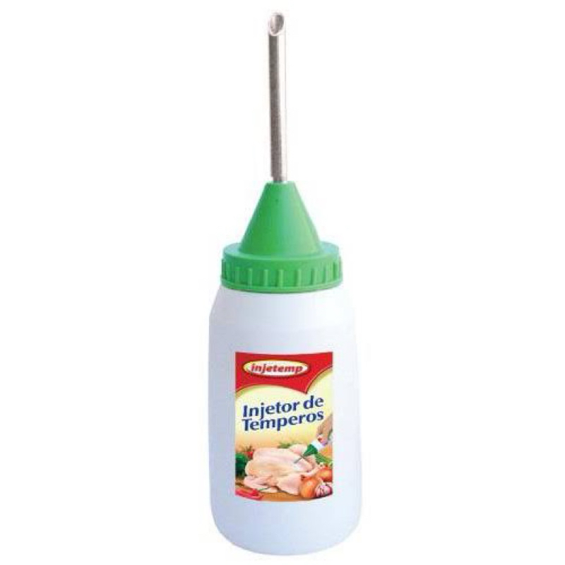 Bico Injetor Agulha Alumínio Aplicador de Temperos e Recheios Bisnaga 350ml Rechear Carnes