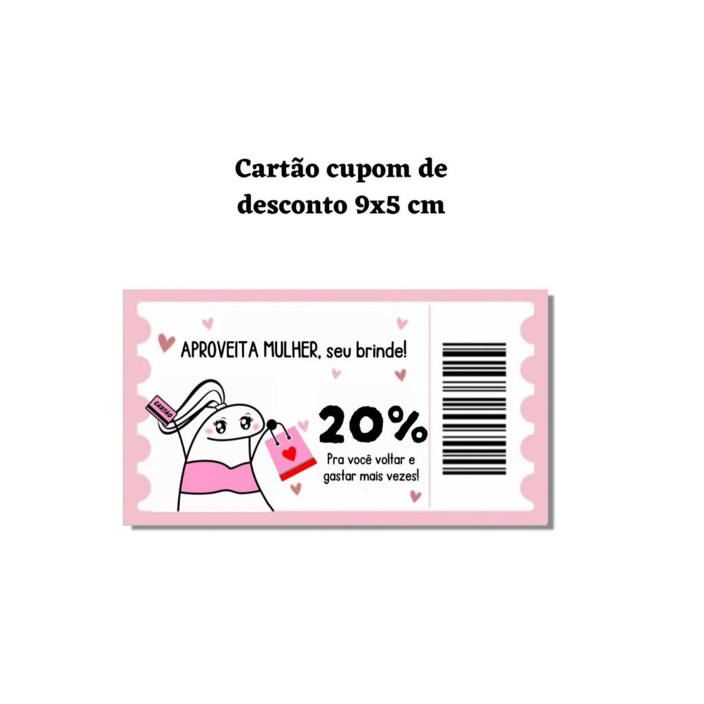 50 Cartões Ticket Flork, Cupom de Desconto, Vale Desconto