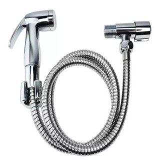 Kit Ducha Higiênica Para Banheiro Completa Luxo ABS Inox Chuveirinho Privada Intima Com Registro.