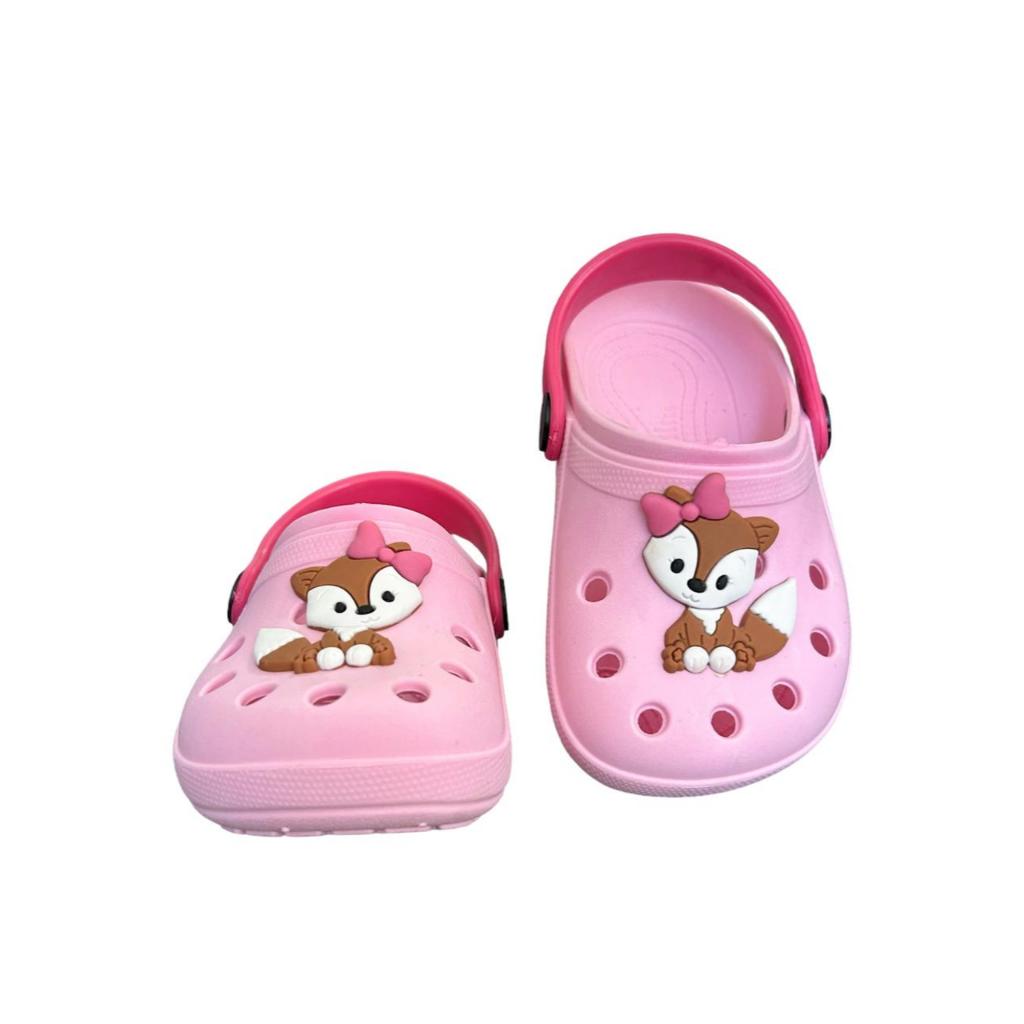 Babuche Chinelo Menina Infantil Sandalia Raposa Raposinha baby Leve Macio Emborrachado
