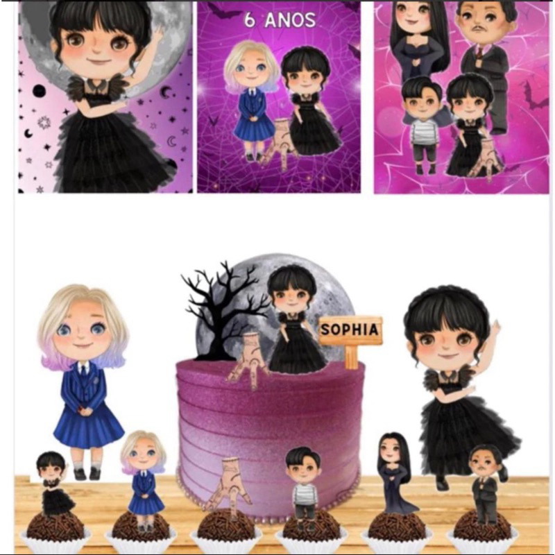 Kit Festa - todos os temas - Promoção - ENTREGA RÁPIDA- Personalizado nome/idade