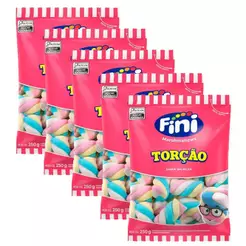 Kit 5 Marshmallows Torção Coloridos 250g - Fini