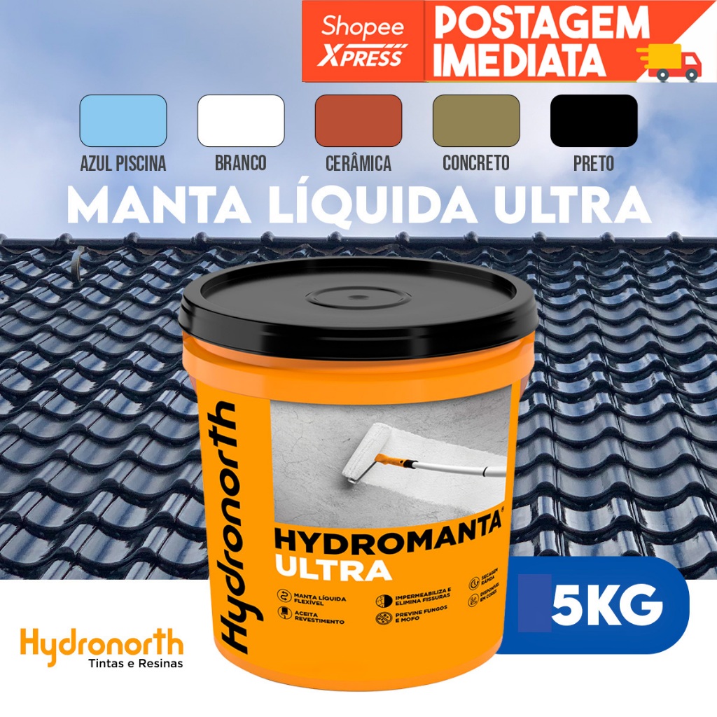 Manta Liquida Ultra Emborrachada Flexivel Para Lajes Telhas Parede e Piscina - B