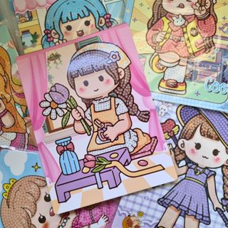 Kit de Pintura de Diamante 3D para Crianças - Papelaria Fofa Kawaii em Oferta na Shopee